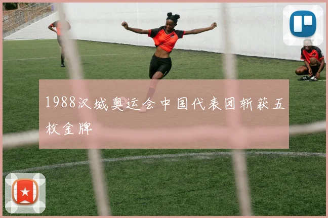1988汉城奥运会中国代表团斩获五枚金牌